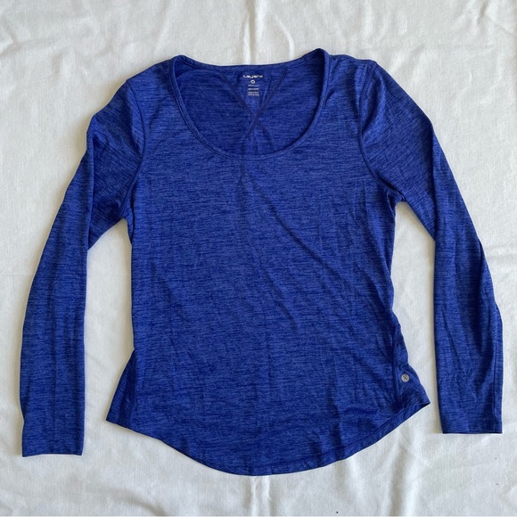 Layer 8 Tops - Layer 8 Quick Dry Athletic long sleeve top womens Medium M blue